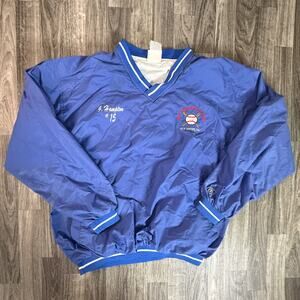 Rawlings “Elk Grove Travelers” 2002 Blue Windbreaker Jacket #15 Embroidered Logo